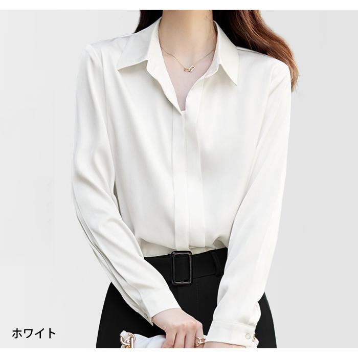 【美品】フォクシーニューヨーク 長袖ブラウス シャツ 38 無地 ホワイト FOXY NEW YORK ブラウス ホワイト 38 FOXEY NEW YORK - 【美品