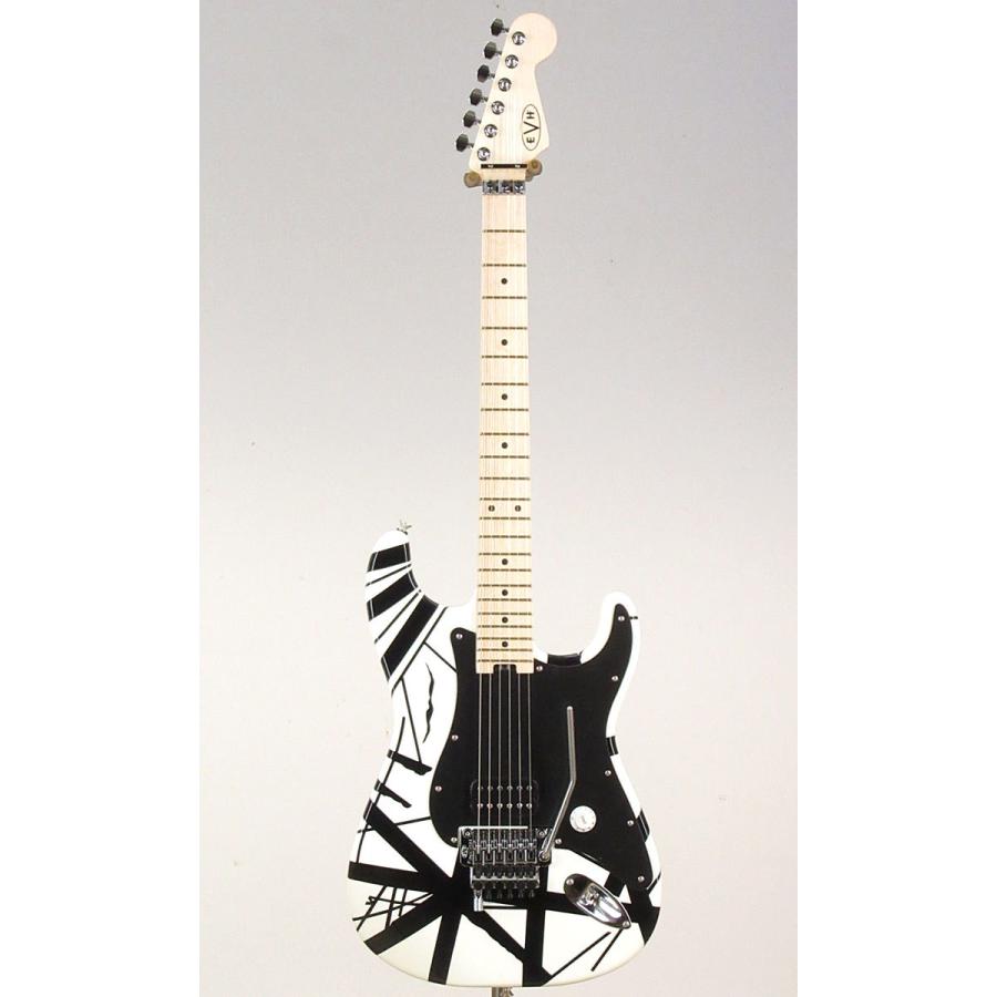 エレキギター EVH Striped Series White with Black Stripes