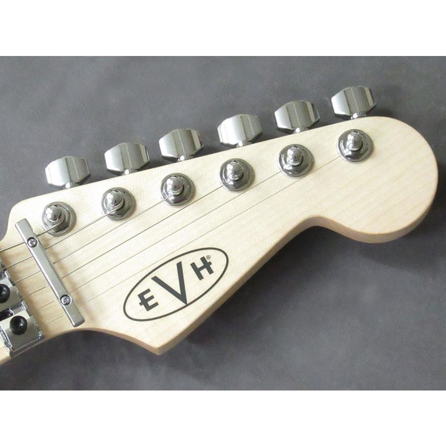 エレキギター EVH Striped Series White with Black Stripes ヴァン