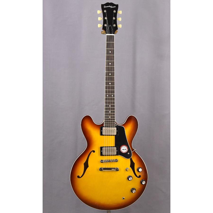 Seventy Seven Guitars EXRUBATO-STD-JT ITB（スペア弦、レビュー特典付き）エレキギター セミアコの画像