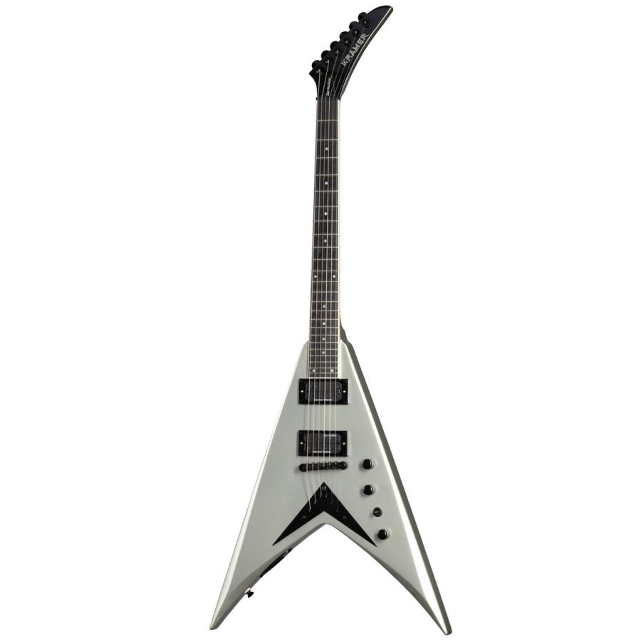 （お取り寄せ商品）Kramer Dave Mustaine Vanguard Silver Metallic（クリップチューナー、スペア弦付き）クレイマー デイヴムスティン メガデスの画像