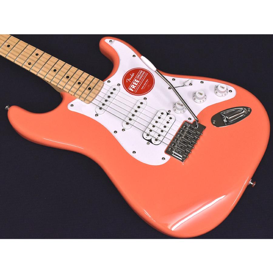 Squier Squier Sonic Stratocaster HSS MN WPG TCO（Tahitian Coral