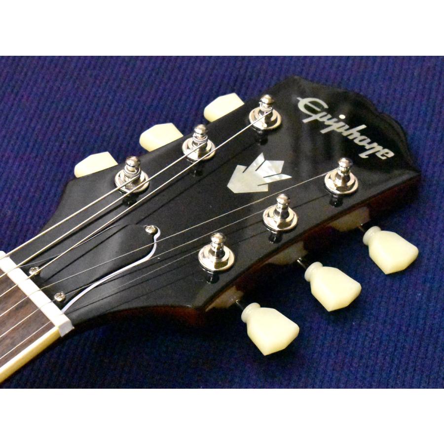 Epiphone ES335 Figured Raspberry Tea Burst (スペア弦、クリップチューナー付き) エピフォン