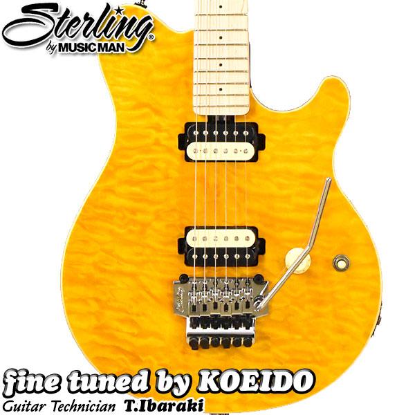 ギター Sterling MusicMan AXIS AX40 Trans Gold Music Man Sterling by MUSICMAN AX40 Trans Gold(fine tuned by