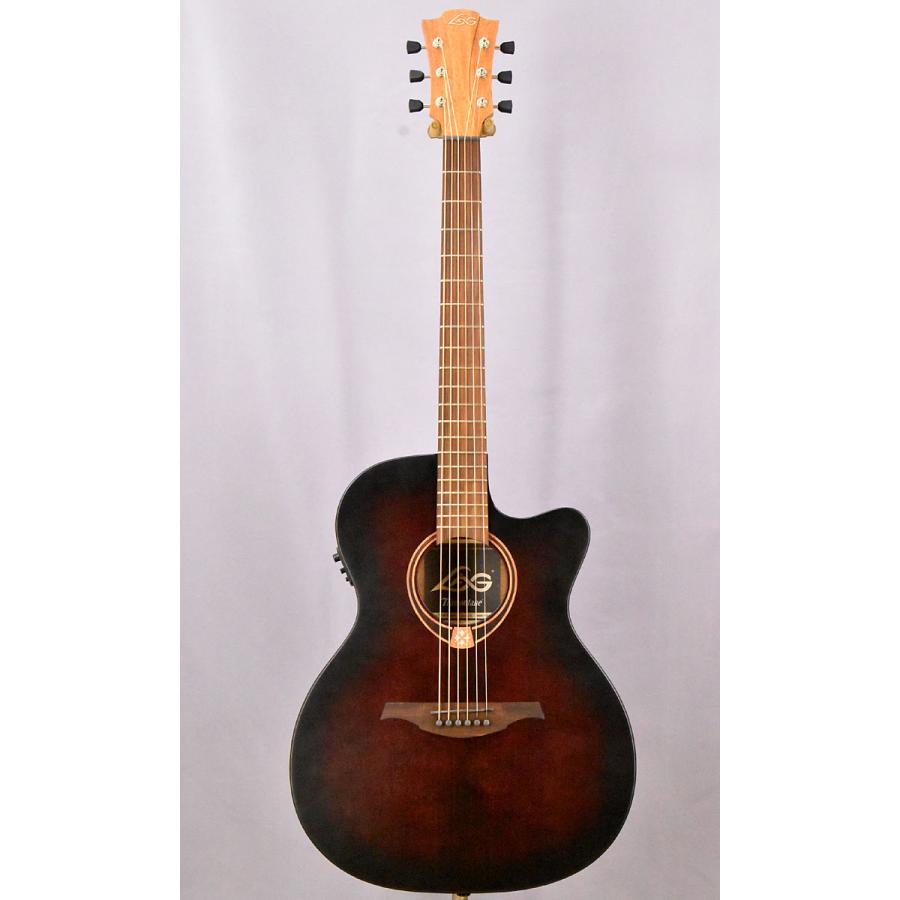 LAG Guitars T70ACE Black & brown（スペア弦付き）ラグギター
