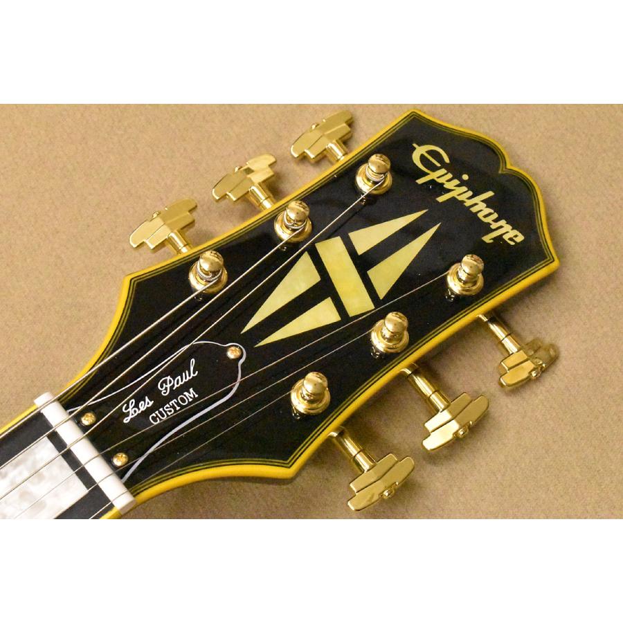 Epiphone Joe Bonamassa 1959 Les Paul Custom with Bigsby Antique Ebony（スペア弦、クリップチューナー付き）エピフォンの画像