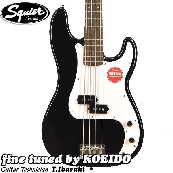 Squier Squier Sonic Precision Bass LRL WPG BLK（ストラップサービス