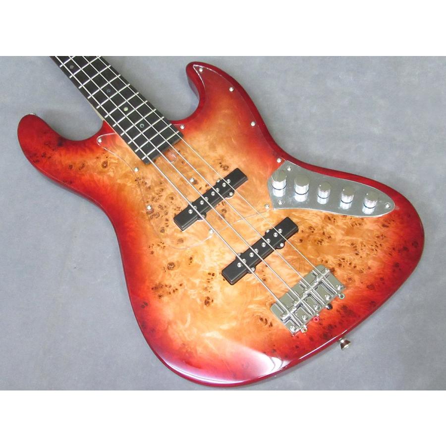 エレキベース バール・メイプル レッド・オレンジ エレキベース バール