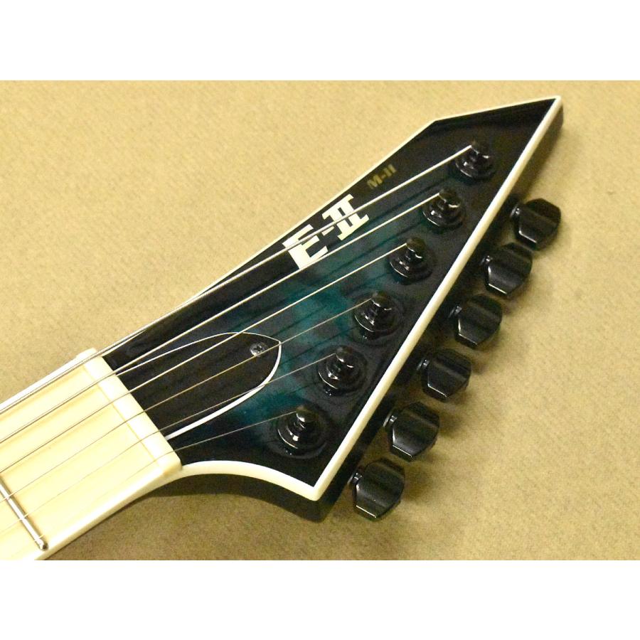 【中古】SX ギター ブラック エレキギター 内部シールド加工済み（ノイズ対策） ESP E-II M-II NT HIPSHOT Black Turquoise Burst エレキギター（旧