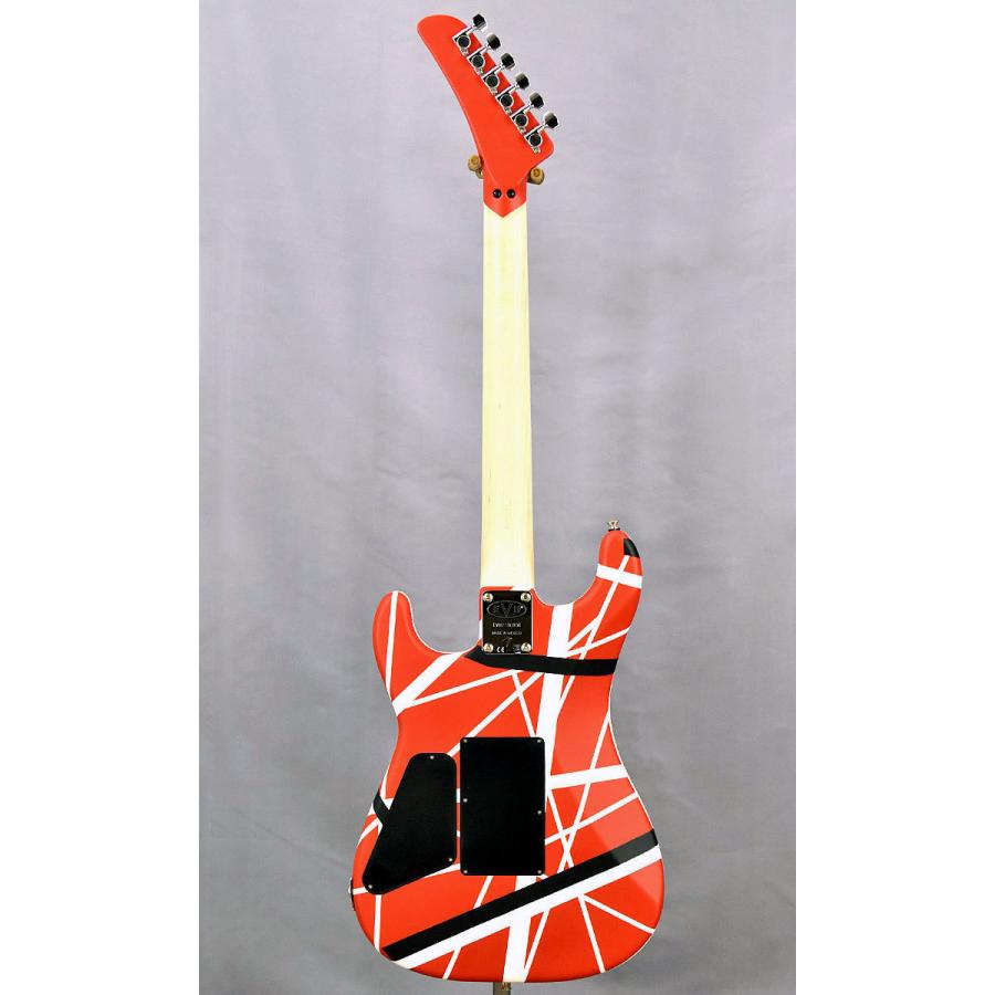EVH Striped Series 5150 Red with Black and White Stripes ヴァン