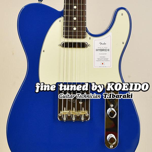エレキギター Fender Made in Japan Hybrid II Telecaster Forest Blue(Fine Tuned by KOEIDO)(レビュー特典付き)　決算特価