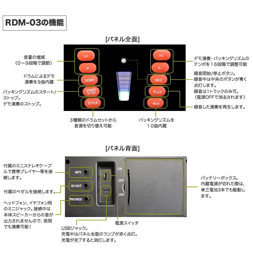 電子ドラム KC RDM-03 スピーカー内蔵ロールドラム : 光栄堂楽器Yahoo 