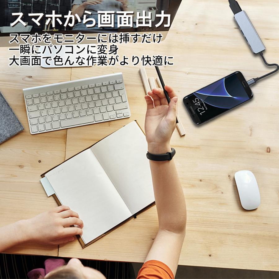 ドッキングステーション Type-C USBハブ 7ポート USB3.0 変換アダプター PD充電 ７in１ ハブ HDMI出力 USB3.0対応 SDカードリーダー TFカードリーダ | ブランド登録なし | 09