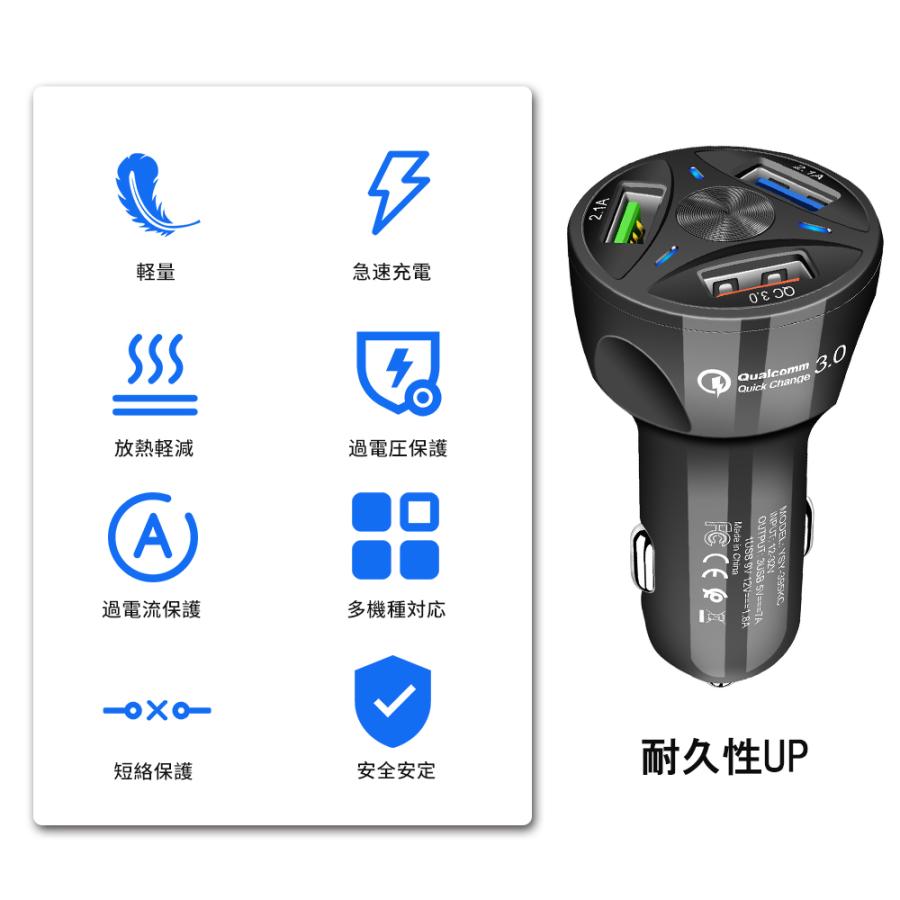 携帯 スマホ 充電器 Usb 24v対応 車載 トラック 防災グッズ 車 急速充電 超小型 3口 大好評 シガーソケット 高速車の充電器
