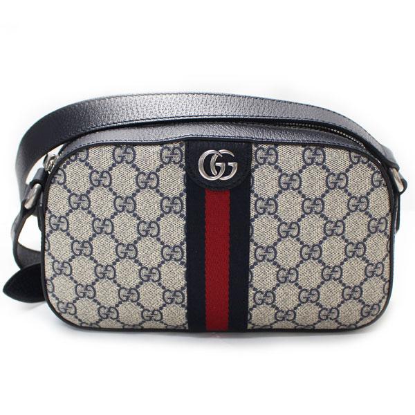 GUCCI グッチ カメラバッグ ショルダーバッグ GGスプリーム オフディア ベージュ ブルー ?681064 96IWN 4076