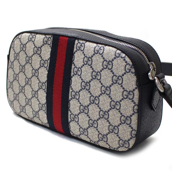 GUCCI グッチ カメラバッグ ショルダーバッグ GGスプリーム オフディア ベージュ ブルー ?681064 96IWN 4076