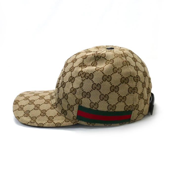GUCCI グッチ ベースボール キャップ オリジナルGGキャンバス シェリー