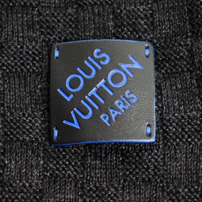 LOUIS VUITTON ルイ・ヴィトン エシャルプ・エッジ マフラー ブラック ブルー M70528 MY0137 メンズ【中古】 LOUIS VUITTON（ルイ・ヴィトン） エシャルプ・エッジ マフラー