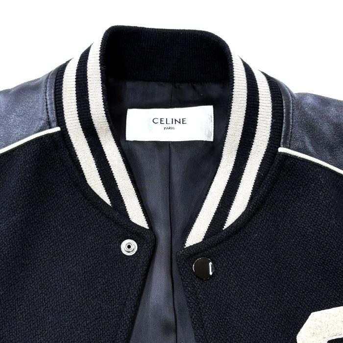 CELINE（セリーヌ） クラシック テディジャケット スタジャン ブラック