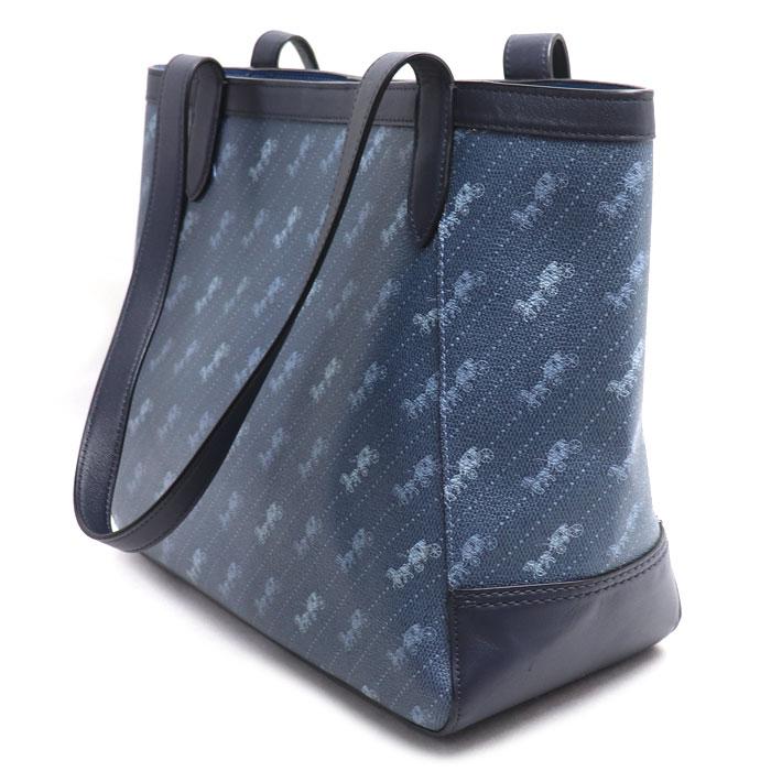 COACH（コーチ） ホースキャリッジ トートバッグ ブルー C4061