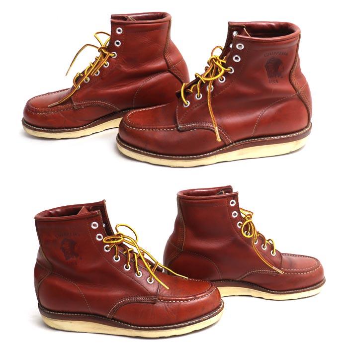 CHIPPEWA（チペワ） 6インチ モックトゥ ブーツ 赤茶 29493 PORTAGE