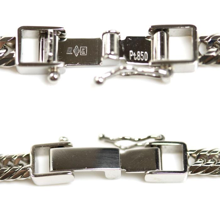 Pt850プラチナ ネックレス 喜平12面トリプルカット 30.2g 50cm ユニ