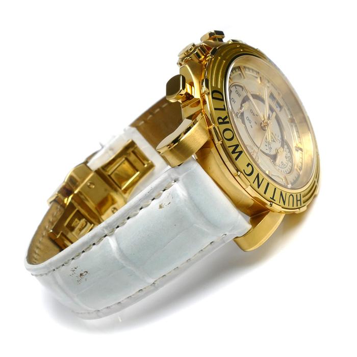 HUNTING WORLD ハンティングワールド イリス クロノグラフ 腕時計 電池