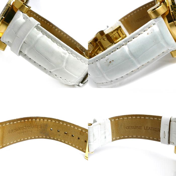 HUNTING WORLD ハンティングワールド イリス クロノグラフ 腕時計 電池