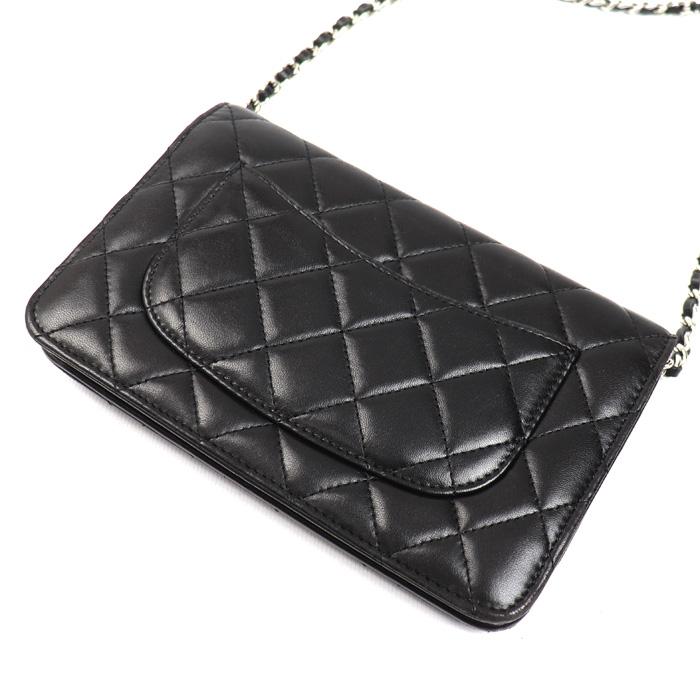 CHANEL シャネル【美品】チェーンウォレット ラムスキン ショルダーバッグ CHANEL（シャネル） チェーンウォレット ラムスキン ショルダーバッグ