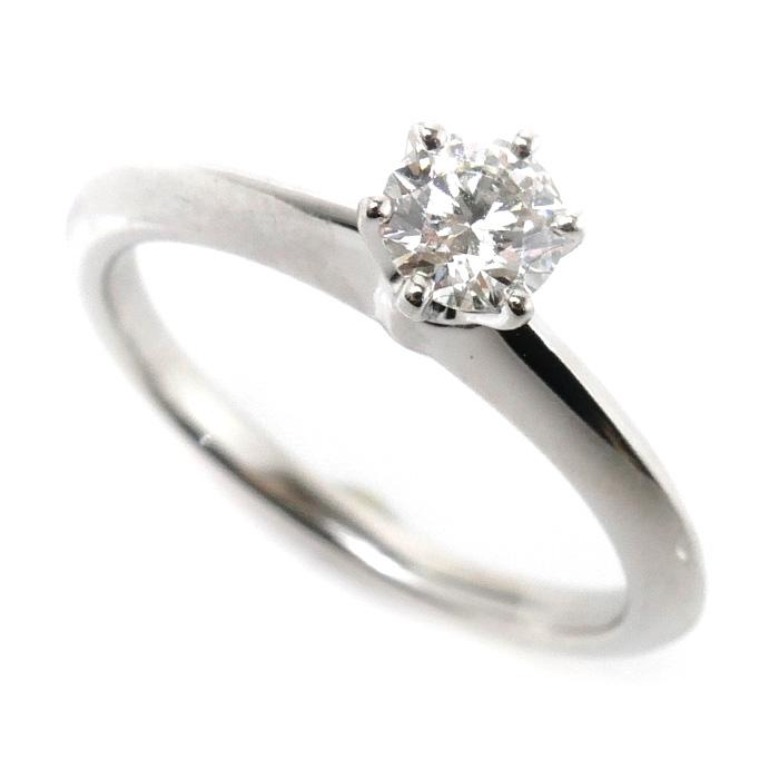 TIFFANY&Co. ティファニー Pt950プラチナ ソリティア リング・指輪 
