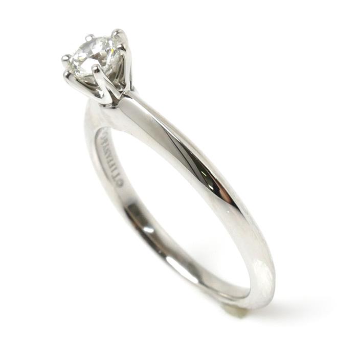 TIFFANY&Co. ティファニー Pt950プラチナ ソリティア リング・指輪 