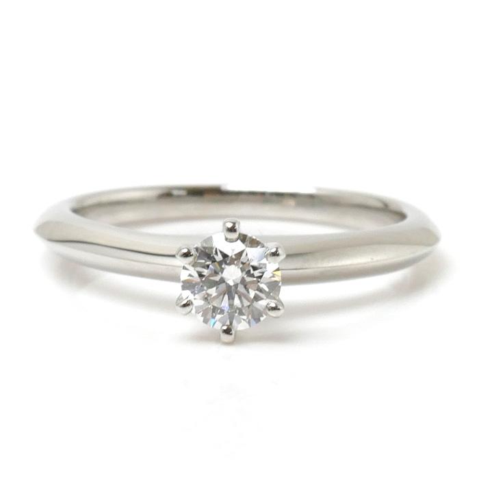 TIFFANY&Co. ティファニー Pt950プラチナ ソリティア リング・指輪 