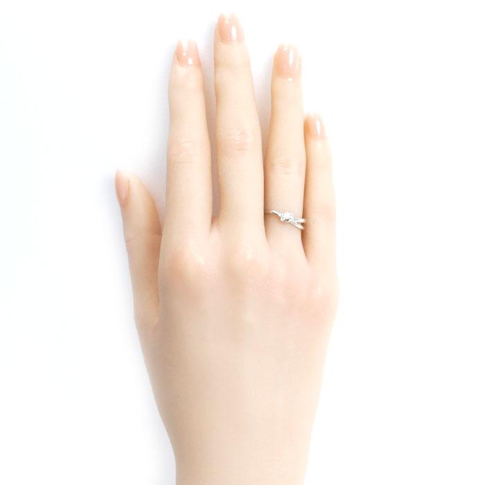 courreges クレージュ Pt900プラチナ リング・指輪 ダイヤモンド0.07ct 