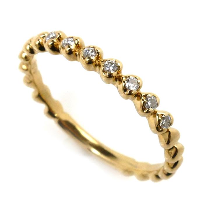 STAR JEWELRY スタージュエリー K18YG イエローゴールド ハート リング 