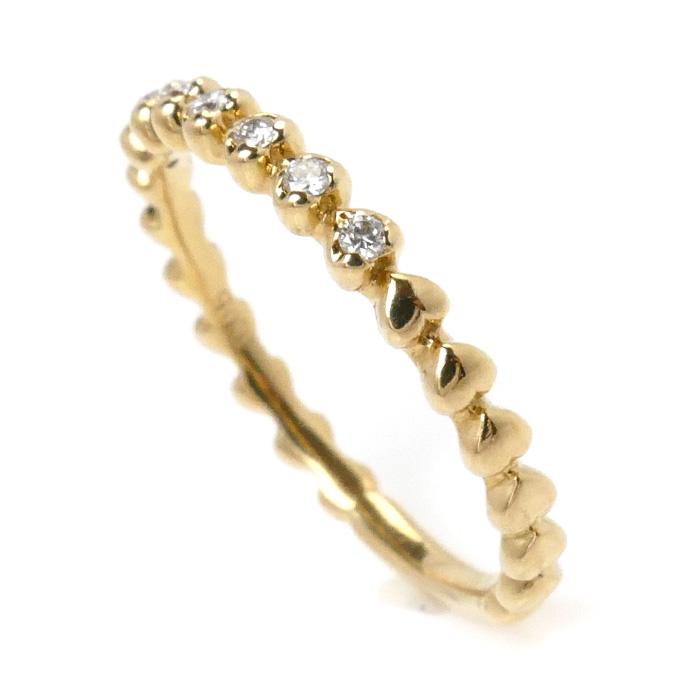 STAR JEWELRY スタージュエリー K18YG イエローゴールド ハート リング 