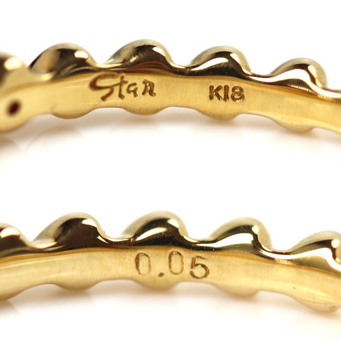 STAR JEWELRY スタージュエリー K18YG イエローゴールド ハート リング 
