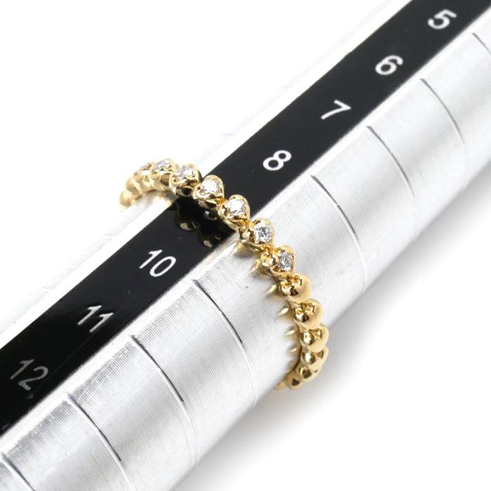 STAR JEWELRY スタージュエリー K18YG イエローゴールド ハート リング 