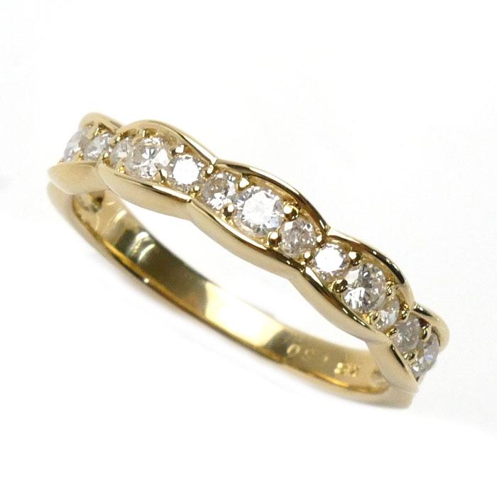 K18YG イエローゴールド リング・指輪 ダイヤモンド0.50ct 12号 2.7g  