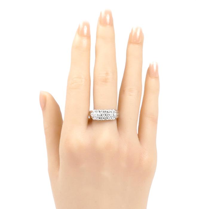 Pt900プラチナ ダイヤ リング・指輪 ダイヤモンド0.87ct 15号 9.1g  