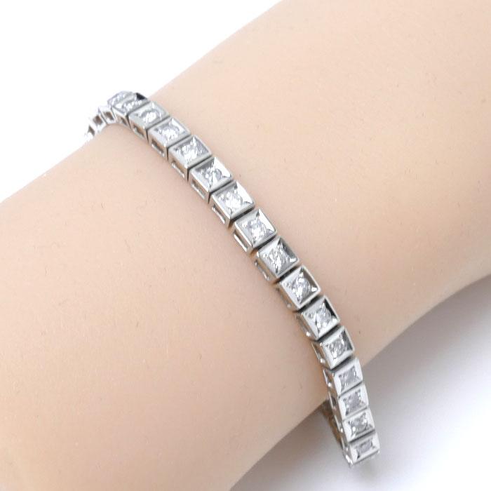 Pt850プラチナ ブレスレット ダイヤモンド2.00ct 16.1g 16.5cm 
