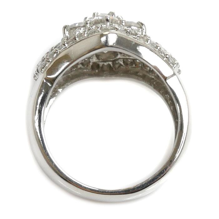 Pt900プラチナ 花 フラワーモチーフ リング・指輪 ダイヤモンド2.00ct 