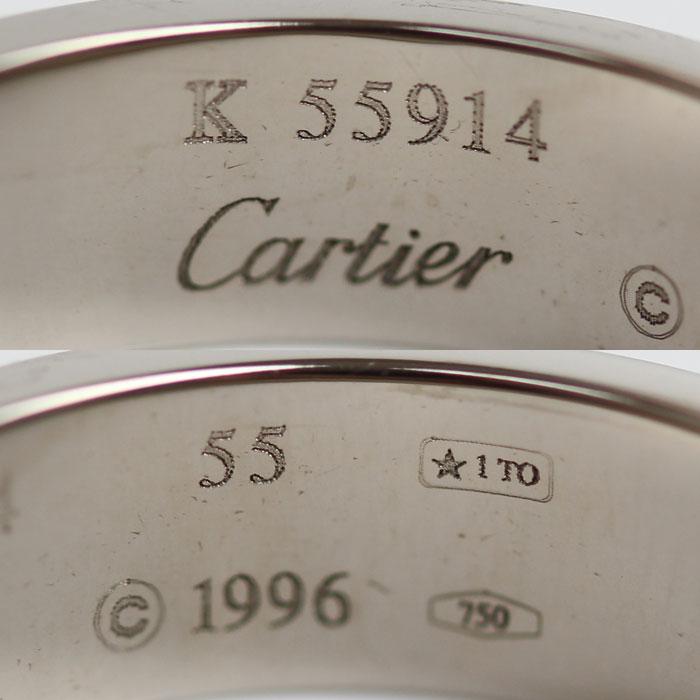CARTIER カルティエ K18WG ホワイトゴールド ラブリング リング・指輪 B4084755 14.5号 55 7.9g レディース 中古 美品｜koera｜05