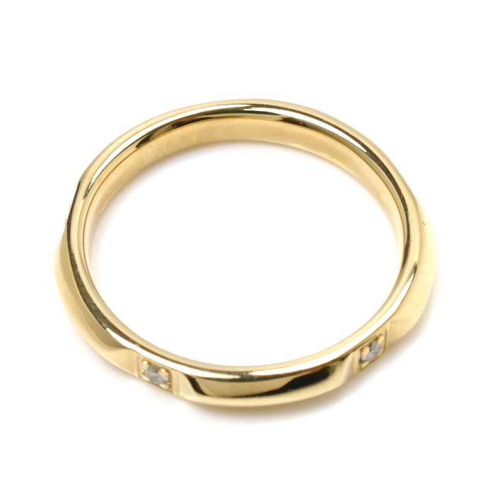 TIFFANY&Co.（ティファニー） K18YG イエローゴールド Tトゥルーバンド