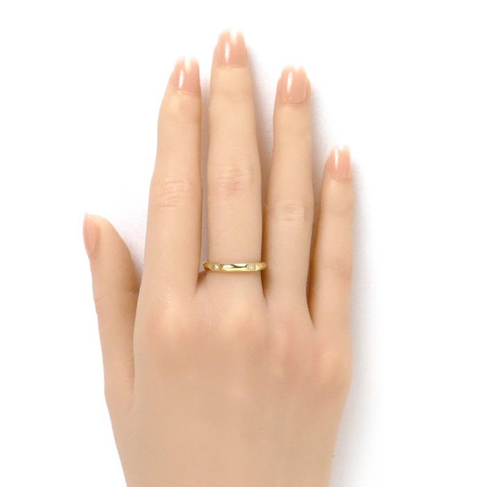 TIFFANY&Co.（ティファニー） K18YG イエローゴールド Tトゥルーバンド