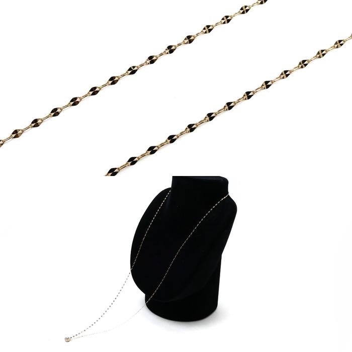 カシケイ ロングネックレス ダイヤ 0.25ct アマダス K18BG