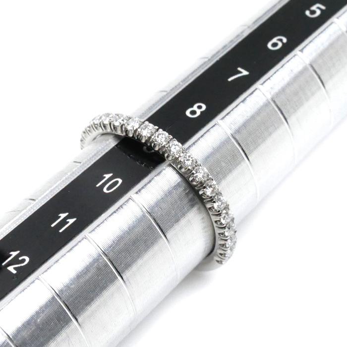 カルティエ ハーフエタニティー ダイヤモンド リング Pt950 ♯49 Cartier（カルティエ） リング 指輪 ハーフエタニティ ダイヤモンド
