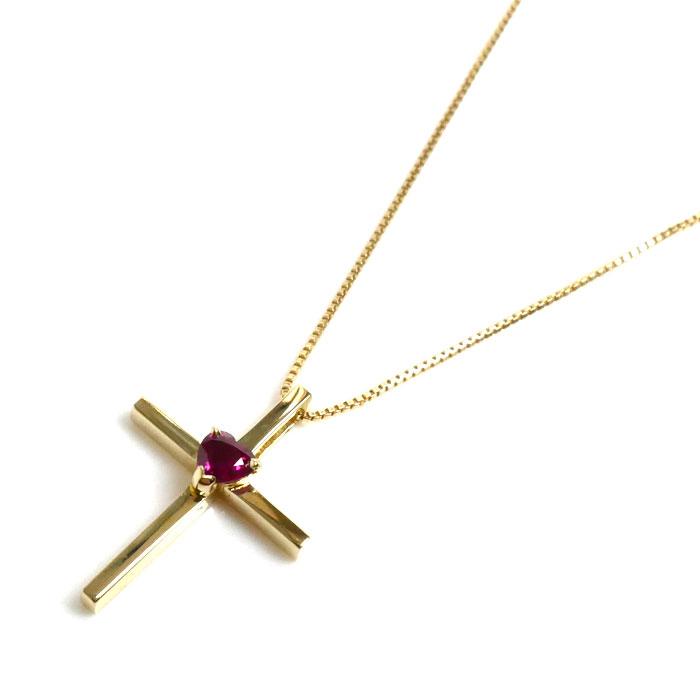 STAR JEWELRY スタージュエリー K18YG イエローゴールド ハート クロス 
