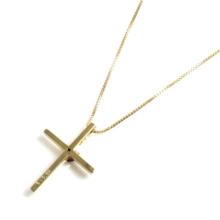 STAR JEWELRY スタージュエリー K18YG イエローゴールド ハート クロス 
