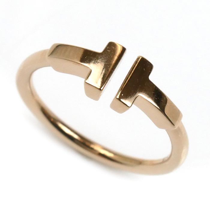 TIFFANY&Co. ティファニー K18PG ピンクゴールド Tワイヤー リング  