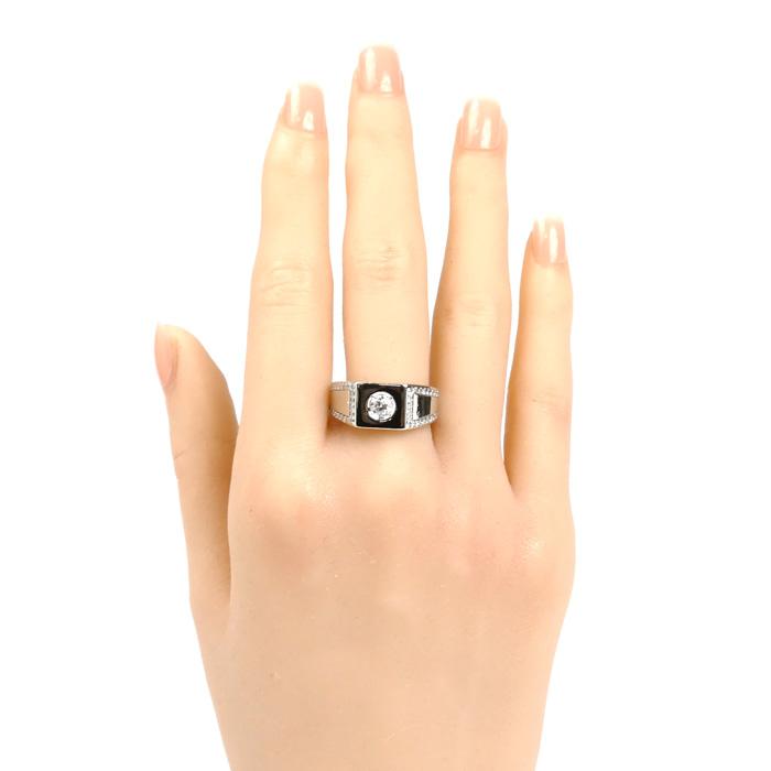 Pt900プラチナ リング・指輪 ダイヤモンド0.32ct/0.39ct 18号 13.1g 